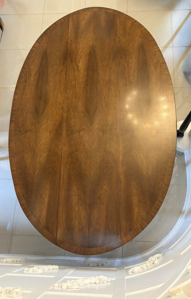 Large Antique Quality Figured Walnut 10 Seater Wake Dining Table - Image 13